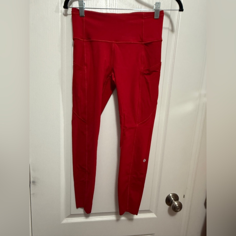 lululemon athletica Red Leggings